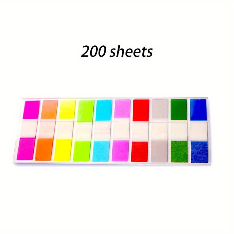 Transparent Sticky Notes 10 color Pop Up Water Proof Index - Temu